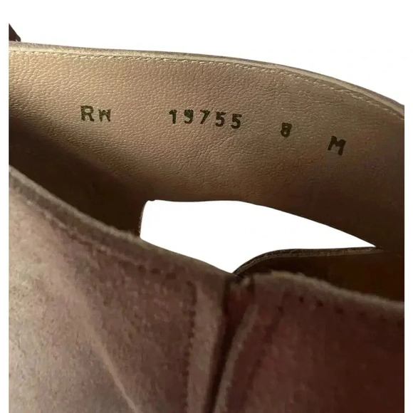 Stuart Weitzman Hug Me CrissCross Sandal Pump Suede Taupe Size 8 - Picture 9 of 11